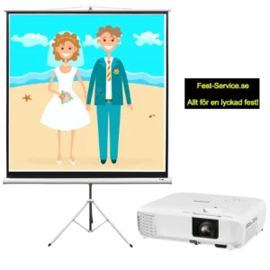 Projektor 4800 ANSI (HD+3D) med duk (113 tum)